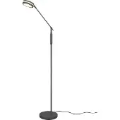 TRIO LED-gulvlampe Franklin, sensordimmer, antrasitt