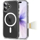 Tech-Protect Flexair Hybrid CC MagSafe-etui til iPhone 17 – gjennomsiktig