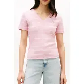 Tommy Hilfiger Slim Cody Kort Ermet V-hals T-skjorte