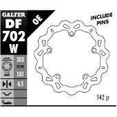 Galfer Df702w Fixed Flytende Bremseskive