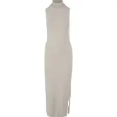 Urban Classics Knitted Eco Viscose Turtleneck Ermeløs Midikjole