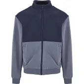 Urban Classics Colour Block Polar Fleece Genser Med Hel Glidelås