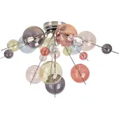 Näve Taklampe Explosion, Ø 57 cm, glass, pastellfarget, G9