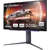 LG UltraGear 27GS95QX-B - OLED-skjerm - spill - 27 (26,5 til at se) - 2560 x 1440 QHD @ 240 Hz - 200 cd/m² - 1500000:1 - HDR10 - 0,03 ms - 2xHDMI, skjerm