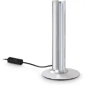 Ideal Lux LED-bordlampe Dorica, stålfarget, høyde 25 cm