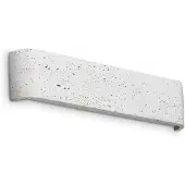 Ideal Lux LED-vegglampe Delta, sementfarge, bredde 41 cm, 3 000 K