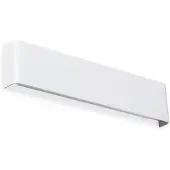 Ideal Lux LED-vegglampe Delta, hvit, bredde 41 cm, 3 000 K