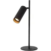 Lucide Bordlampe Clubs, hode roter-/svingbart, svart