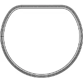 Electrolux pakning, front, storåpning 8581366063114