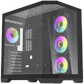 Darkflash Darflash FT418 PRO PC-kabinett + 7 aRGB-vifter (svart)