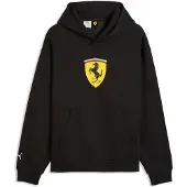 Puma Ferrari Coloured Shield Fleece Hoodie Men, Motorsport, Black, XS