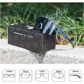 RockBros sykkelbriller fotochromiske med UV400 UVA og UVB, blå (1024394)