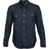 Levi's for man. 85744-0000 Bartstow Western navy shirt (L ), Casual, Cotton, Long sleeve, Sustainable