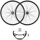Mvtek 27.5´´ Tubeless Mtb-hjulsett