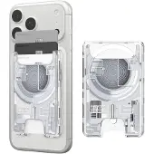 Spigen Ultra Hybrid Zero One V2, Kortholder, Hvit, Polykarbonat (PC), Termoplastisk polyuretan (TPU), Apple, Apple - iPhone 12 or newer or with MagFit cases, Google - Pixel MagFit cases, 1 stykker