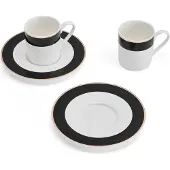 MIKASA Luxe Deco Espressokoppsett 100ml 2 Enheter