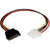 StarTech.com StarTech 12in SATA to LP4 Power Cable Adapter F/M - SATA to LP4 Power Adapter - SATA Female to LP4 Male Power Cable - 12 inch (LP4SATAFM12) - Strømadapter - 4-pin intern strøm (hunn) til SATA-strøm (
