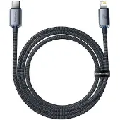 Baseus Crystal Shine USB-C / Lightning Kabel CAJY000201 - 1.2m - Svart