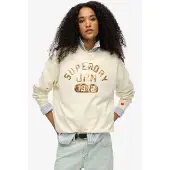 Superdry Embellished Varsity Loose Collegegenser