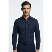 HUGO Kenno 10280884 Red Skjorte Med Lange Ermer