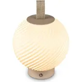 Briloner Brilo unplugged Globe LED-bordlampe med batteri, beige/hvit, IP44