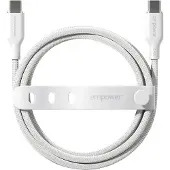 PanzerGlass empower by - USB-kabel - USB-C (hann) til USB-C (hann) - USB 2.0 - 48 V - 5 A - 2 m - Fast Power Charging (240W) - sølvhvit