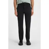 BOSS for man. 50510917 Black Tapered Chino Trousers (32/34), Casual, Cotton