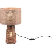 REALITY IMPORT Bordlampe Straw av rattan
