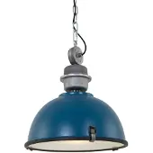 Steinhauer Industriell pendellampe Bikkel i trendy petrol