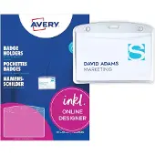 Avery 4823, Gjennomsiktig, 90 mm, 60 mm, 24 stykker