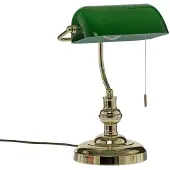 LINDBY bordlampe Milenka, messing, høyde 39 cm, metall