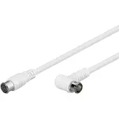 Goobay 67350, 5 m, F plug, F plug, Hvit