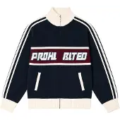 Prohibited Letterman Knit Strikket genser blå