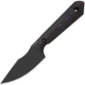 Kizer Cutlery Mini Harpoon S45VN kniv, Fat Carbon, Black DLC