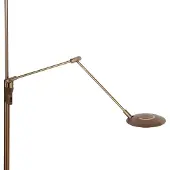Steinhauer LED-gulvlampe Zenith 2 i bronse, leselampe, CCT, fjernkontroll
