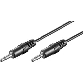 Goobay 51660, 3.5mm, Hankjønn, 3.5mm, Hankjønn, 5 m, Sort