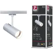 Paulmann URail LED-skinnespot Theron, krom 3 000 K Ø 6 cm