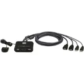 Aten CS22HF - KVM / lyd / USB-svitsj - 2 x KVM / USB - 1 lokalbruker - stasjonær