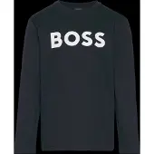 BOSS Genser - Navy m. Hvit - - 6 år (116) - Genser