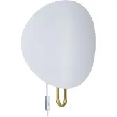 DFTP Vegglampe Spargo, indirektes Licht, hvit/gull