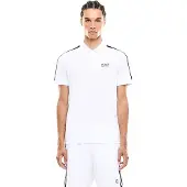 EA7 for man. 7M001862_AF12503 Polo Italian Spirit white (M), Casual, Sport, Cotton, Short sleeve