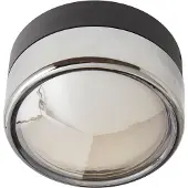 Loom Design LED-taklampe Otto Convex, grå, IP65