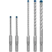 Bosch Powertools Bosch Expert 7x - Borsett - for betong, forsterket betong, granitt, herdet betong, gneiss - 5 deler - 5 mm, 6 mm, 8 mm, 10 mm - SDS-plus - lengde: 115 mm, 165 mm