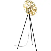 Eglo Gulvlampe Castanuelo, svart/gull