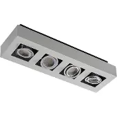 Arcchio spotlight Vince, 47 cm, 4 lyskilder, hvit/krom, GU10