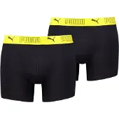 Puma Sport Microfiber Boxers (2-Pack) Men, Clothing, Black/Yellow, 5