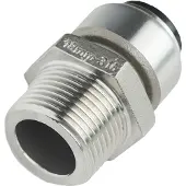 Roth overgang rustfri stål 15 mm x 12 nippel