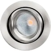 SG ARMATUREN Junistar Lux Isosafe downlight 7 W 3000 K, børstet stål
