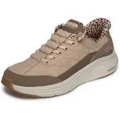 SKECHERS for woman. 150419 Slip-Ins: Contour Foam - Cozy Fit Leopard Dream brown Sneakers (36), Flat, Laces, Casual