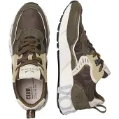 Voile Blanche for man. 2017465 Club01 green Leather Sneakers (42), Flat, Laces, Casual